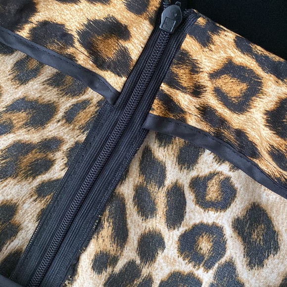 Zara A-line leopard mini skirt - Picture 5 of 6